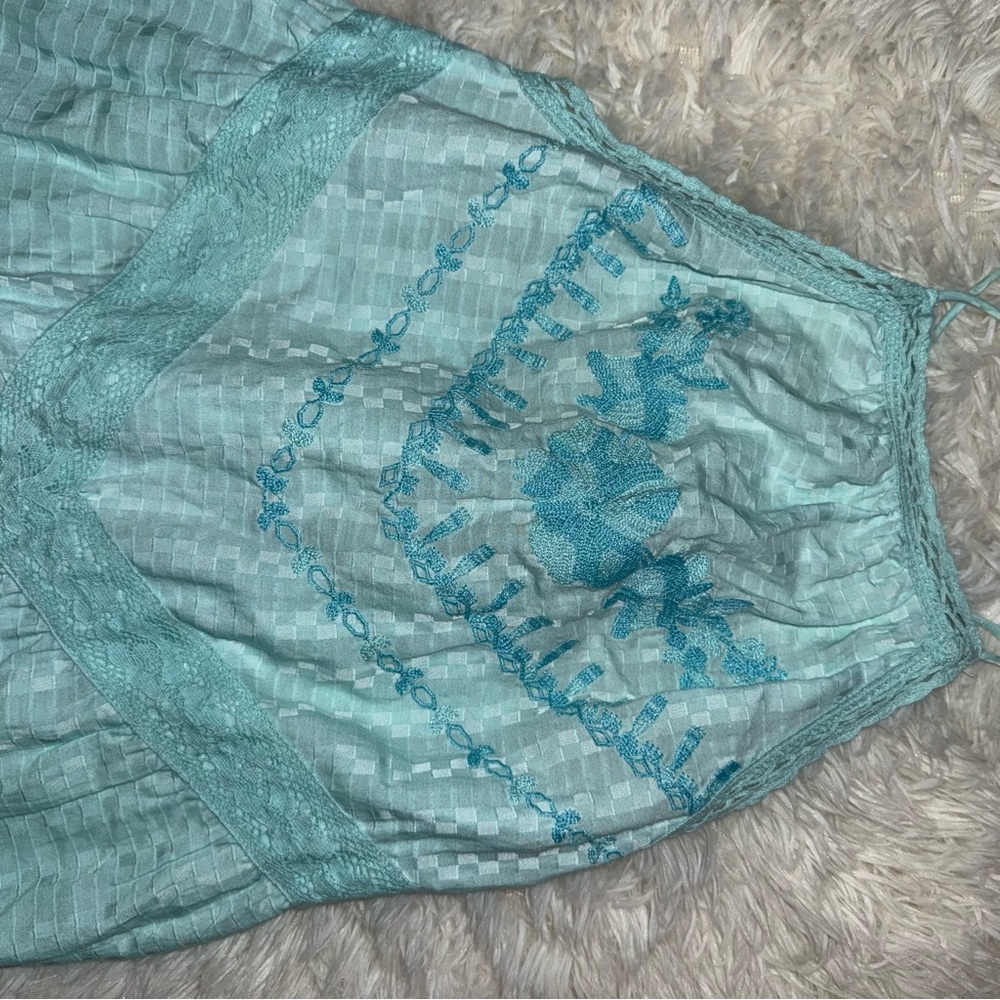 Attic Salt Turquoise Dress - Picture 4 of 5